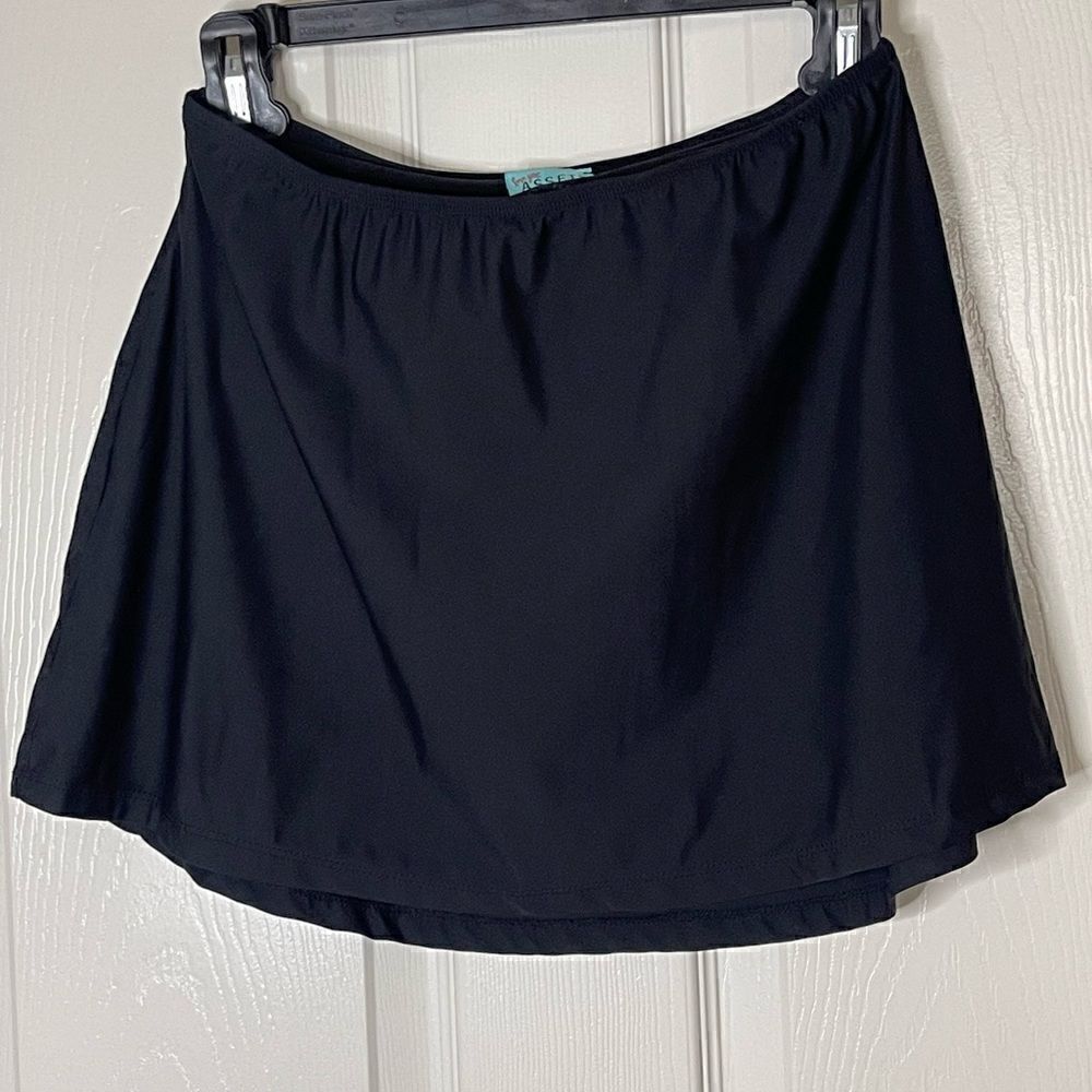 Assets By Spanx Black Swim Skirt